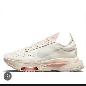 Nike Women's Air Zoom-Type Sneakers in Ivory and Pink